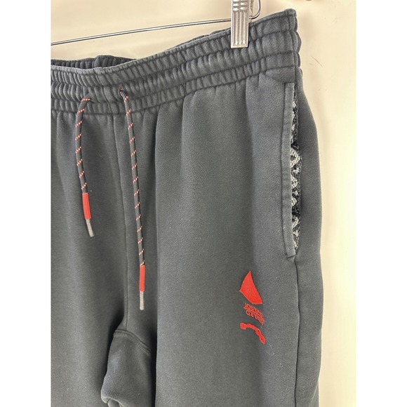 Nike Kyrie Irving Fleece Training Jogger Mens XL Sweatpants Black Red DA6687-010 - Picture 7 of 16